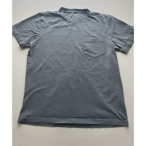 American Giant Pocket Tee Mens Medium Blue Cotton T Shirt